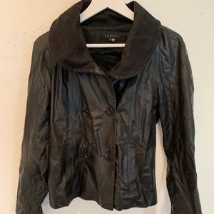 Theory Men’s Leather Jacket Size Small